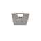 Simplify Small Gray Shelf Storage Rattan Tote Basket